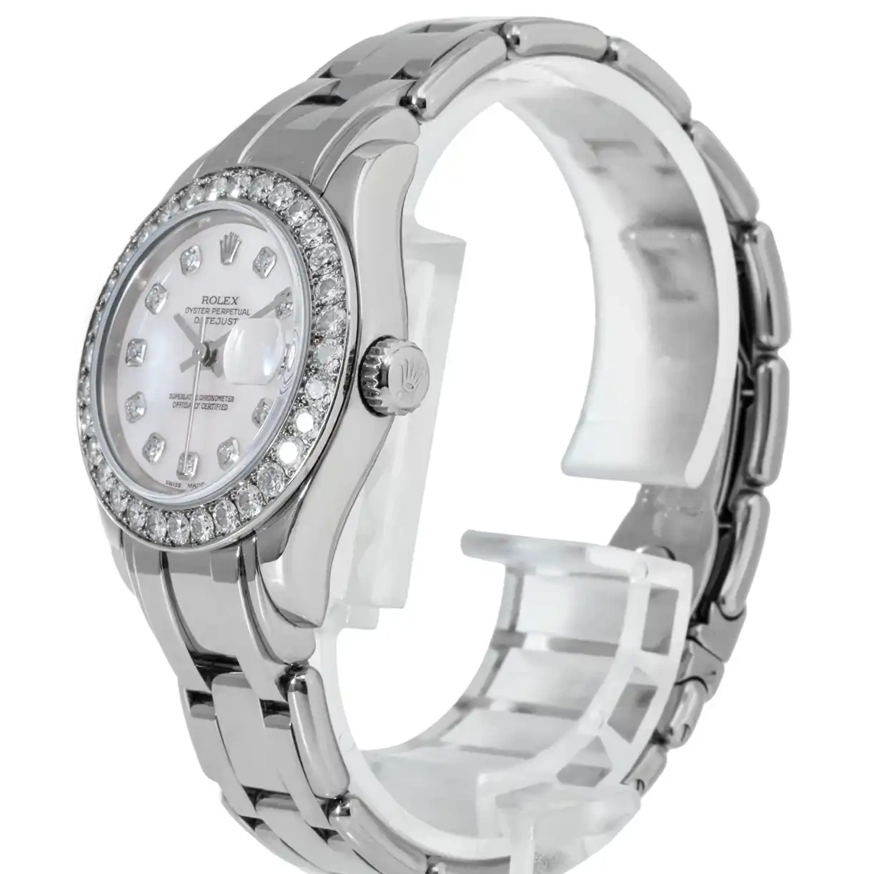 Prestigious Jewelrys 80299 Datejust Gold White Rolex 0712